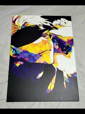 Colorful Geometric Anime Canvas